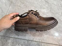 奥康（Aokang）奥康男士工装鞋百搭休闲皮鞋复古休闲鞋男 咖色41 实拍图