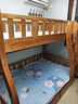 临稚胡桃木 儿童上下床实木高低床双层床上下铺床两层木床子母床 爬梯款 上铺宽1.0米下铺宽1.2米 实拍图