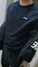 李宁（LI-NING）卫衣男春秋季圆领纯色无帽长袖上衣宽松休闲大码青少年运动套头衫 实拍图