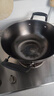 康巴赫炒锅双耳铁锅铸铁无涂层不粘炒菜锅加深加大防锈炖炒锅电磁炉燃气 炖炒锅 +双蒸格【鼎釜铸铁】 34cm 实拍图