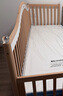 哈卡达（HAGADAY）婴儿床无缝拼接床实木婴儿儿童大床新生儿宝宝床 单床+10cm4D空气床垫+天鹅白床围 200*80cm 实拍图