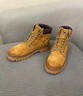 骆驼（CAMEL）【王俊凯同款】加绒马丁靴男鞋秋冬新款大黄靴女户外工装登山靴子 G13W379132 金黄色 40 实拍图