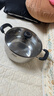 爱仕达（ASD）汤锅304不锈钢蒸汤锅 炖煮锅复底小汤锅22CM燃气电磁炉通用奶锅B1 实拍图