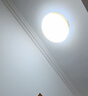 雷士（NVC）卧室吸顶灯阳台灯简约超薄奶油风IP40防蚊虫led照明灯具灯饰-月白 24瓦暖白光丨一体快装IP40 实拍图