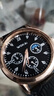 【网红爆款】商务腕表石英运动表休闲皮带男女手表 黑色【升级】 实拍图