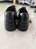 马登德比鞋厚底增高鞋子男女休闲皮鞋真皮英伦风大头高帮百搭马丁靴 亮面黑 （偏大一码&5cm增高/百搭）80%用户选择 42 男码 实拍图