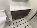 惠达中古风浴室柜组合陶瓷一体盆洗手盆洗漱台HDYYG-J60-100(胡桃色) 实拍图