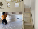 芬丽斯儿童床上下床上下铺床平行同宽高低子母床男孩女孩小户型多功能 高低床+抽屉梯柜+2张床垫 下铺1.5*1.9米上铺1.2*1.9米 实拍图