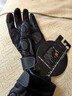 外星蜗牛T5羊皮骑行手套机车四季骑行手套透气防摔防滑耐磨可触屏全指手套 黑红色 L 实拍图