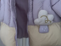 巴拉巴拉童装婴儿羽绒服男童冬季女童短款外套儿童宝宝萌 粉紫A70708 120 充绒量105g 实拍图
