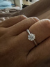 喜钻铂金钻戒女六爪结婚钻石戒指求婚戒指结婚钻戒婚戒送女友生日礼物 【GIA】50分G色VS2 3EX N 实拍图