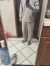 蕉内（Bananain）棉棉305H男女士睡衣睡裤纯棉情侣家居服套装春夏季长袖长裤不闷汗 【男士】彦灰 S 实拍图