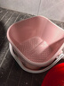 CHAHUA茶花 泡脚桶14.5L洗脚盆大号塑料洗脚盆水桶足浴盆泡脚盆 浅粉色* 实拍图