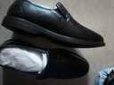 意尔康皮鞋秋季商务休闲套脚皮鞋舒适牛皮中老年爸爸鞋 97689W 黑色 40 实拍图
