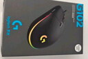罗技（G）G102第二代游戏鼠标 RGB流光灯效鼠标 轻量化  游戏级8000DPI传感器 黑色 200-8000DPI 实拍图