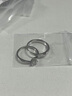 梵吉雅莫桑钻戒情侣戒指女男一对戒求结婚礼订婚银首饰品生日礼物送女友 50分情侣一对-活口/闭口-刻字 实拍图