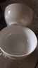 纯白陶瓷汤碗甜品碗沙拉碗新款陶瓷高档面碗家用碗直口大容量汤碗 纯白6英寸直口碗【4只装】 实拍图