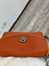 裘真信封包女链条斜挎单肩包休闲复古小包植鞣头层牛皮包包 焦糖色-中号 实拍图