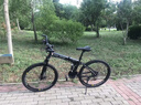 Jeep 吉普山地自行车男女学生成人双减震碟刹越野折叠变速山地-战神 战神-辐条轮-炫酷黑 26寸（适合身高1.6~1.80m） 27速顶配版 实拍图