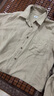 优衣库女装法兰绒箱型衬衫/长袖衬衣480832 31 米色 S /155/80A 实拍图