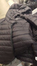 京东京造【air+零压羽绒】轻薄羽绒服男外套冬连帽90鸭绒 曜石黑XXL 实拍图