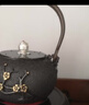 山本堂铁壶日本进口工艺手工错银无涂层铸铁壶套装煮水茶壶 月下梅花单壶 实拍图