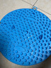 TEEIS德国指压板脚底按摩脚垫穴位疏通脚心仿鹅卵石圆形垫慢跑 烟雨蓝 【升级圆形直径55cm】 实拍图