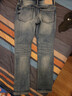 GXG男装 23年冬季新品保暖经典直筒牛仔裤男 蓝色 165/S 实拍图