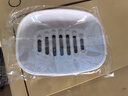 双层肥皂盒家用卫生间沥水香皂盒双层大号香皂置物架洗衣皂盒好用 香皂盒灰底白网1个 实拍图