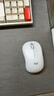 罗技（Logitech）M221 轻音鼠标 无线鼠标 办公鼠标 对称鼠标 带无线微型接收器 米白色 实拍图