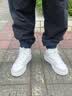 安踏（ANTA）高帮板鞋男春夏季新款皮面防水厚底增高运动鞋经典小白鞋板鞋男 【店长推荐高帮板鞋】象牙白/灰 42 实拍图