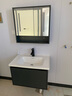 艺昕浴室柜陶瓷一体盆卫生间洗手盆洗脸盆柜组合智能镜套装洗漱洗手台 70CM轻奢灰C款智能+全套配件 实拍图