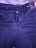 真维斯（Jeanswest）复古蓝阔腿牛仔裤女款秋冬新款高腰垂感直筒宽松小个子拖地裤子女 复古蓝九分【加绒】 M 实拍图