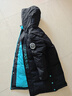 雪中飞【蓄热】童装儿童羽绒服男童女童纯色中大童拼接羽绒服黑色140cm 实拍图