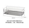霜山沥水架304不锈钢碗碟收纳架子多功能家用厨房台面碗筷沥水篮 【单层套装】长50.5*宽21*高18cm 实拍图