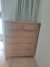 源氏木语全实木橡木五斗柜收纳七斗柜卧室客厅家具电视柜简约抽屉储物柜子 原木色六斗柜95.9*40.2*115.6cm 整装 实拍图