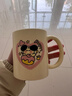 可爱卡通高颜值陶瓷猫咪马克杯情侣水杯送闺蜜创意实用杯子 爱心小狗马克杯【单杯】 1个350ml 实拍图