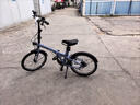 迪卡侬折叠自行车20寸变速通勤便携学生轻量折叠车 升级款 Fold500 蓝色 舒适坐垫+座位下把手 20英寸 实拍图