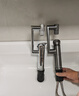 九牧（JOMOO）水龙头卫生间浴室柜冷热出水万向旋转机械臂面盆龙头32706 万向旋转【一级水效】枪灰 实拍图