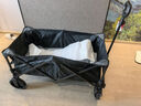 京东京造 聚拢型户外露营车折叠小推车营地车野餐摆摊双刹240斤承重石墨黑 实拍图