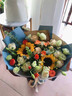 艾斯维娜鲜花速递向日葵混搭花束生日礼物全国同城配送 向日葵香槟韩式花束 实拍图