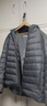坦博尔轻薄羽绒服男短款秋冬天保暖时尚外套男士羽绒服短款外套TF246209 陨石灰 XL (180) 实拍图