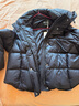 艾莱依陈都灵同款女士羽绒服2025泡芙短款连帽抽绳保暖冬外套 月夜黑M 实拍图