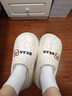 洁丽雅防水棉拖鞋女士秋冬季外穿防滑2025新款室内家居全包跟厚底棉鞋男 卡其 【小浣熊 掌柜推荐】 36-37 【适合35-36码】 实拍图