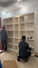全友家居带门书柜靠墙落地简约玻璃收纳储物柜子客厅家具手办展示柜 【象牙白】二门书柜+三门书柜 实拍图