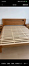 源氏木语全实木床北欧风小户型卧室家具橡木床现代简约主卧1.5m1.8m双人床 原木色高铺夜光床直靠【橡木】 1800mm*2000mm  框架结构 实拍图