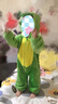 G.DUCKKIDS童装儿童睡衣秋冬季男女童家居服小恐龙双层加厚宝宝连体睡袋春秋 2371恐龙绿色【法兰绒】 100 尺码2~3岁【 90-100cm】cm 实拍图