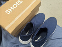 【大牌制造商】男女轻质缓震厚底健步鞋舒适轻便运动鞋跑步鞋 悦动蓝 42 实拍图