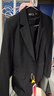 汐蔓娇职业装女装套装小西装外套女秋冬款职场面试正装时尚气质工作西服 双扣（黑色西装+裤子） XL 码(重110-120) 实拍图