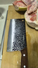 拜格（bayco） 锻打锤纹木柄菜刀三件套斩骨刀菜刀水果刀不锈钢刀具套装 ZH7213 实拍图
